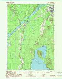 Lincoln West Maine Historical topographic map, 1:24000 scale, 7.5 X 7.5 Minute, Year 1988