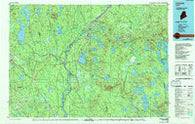 Lincoln Maine Historical topographic map, 1:100000 scale, 30 X 60 Minute, Year 1985