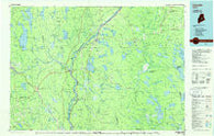 Lincoln Maine Historical topographic map, 1:100000 scale, 30 X 60 Minute, Year 1986