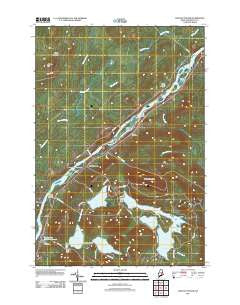 Lincoln Center Maine Historical topographic map, 1:24000 scale, 7.5 X 7.5 Minute, Year 2011