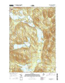 Lincoln East Maine Current topographic map, 1:24000 scale, 7.5 X 7.5 Minute, Year 2014
