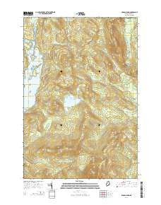 Lincoln Pond Maine Current topographic map, 1:24000 scale, 7.5 X 7.5 Minute, Year 2014