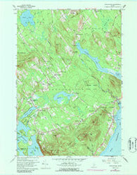 Lincolnville Maine Historical topographic map, 1:24000 scale, 7.5 X 7.5 Minute, Year 1960
