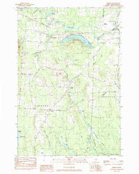 Linneus Maine Historical topographic map, 1:24000 scale, 7.5 X 7.5 Minute, Year 1984