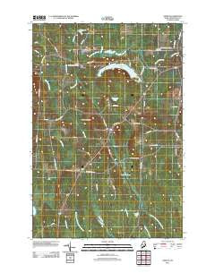 Linneus Maine Historical topographic map, 1:24000 scale, 7.5 X 7.5 Minute, Year 2011