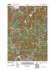 Lisbon Falls North Maine Historical topographic map, 1:24000 scale, 7.5 X 7.5 Minute, Year 2011