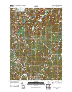 Lisbon Falls North Maine Historical topographic map, 1:24000 scale, 7.5 X 7.5 Minute, Year 2011