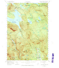 Little Bigelow Mtn Maine Historical topographic map, 1:62500 scale, 15 X 15 Minute, Year 1956