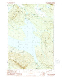 Little Bigelow Mtn Maine Historical topographic map, 1:24000 scale, 7.5 X 7.5 Minute, Year 1989