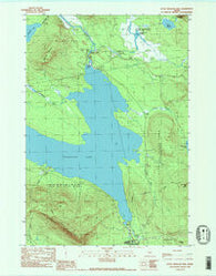 Little Bigelow Mtn Maine Historical topographic map, 1:24000 scale, 7.5 X 7.5 Minute, Year 1989