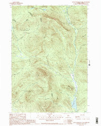 Little Kennebago Lake Maine Historical topographic map, 1:24000 scale, 7.5 X 7.5 Minute, Year 1990