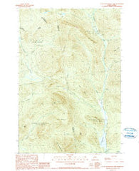Little Kennebago Lake Maine Historical topographic map, 1:24000 scale, 7.5 X 7.5 Minute, Year 1990