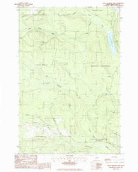 Little Machias Lake Maine Historical topographic map, 1:24000 scale, 7.5 X 7.5 Minute, Year 1986