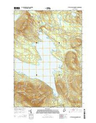 Little Bigelow Mountain Maine Current topographic map, 1:24000 scale, 7.5 X 7.5 Minute, Year 2014
