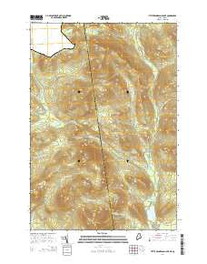Little Kennebago Lake Maine Current topographic map, 1:24000 scale, 7.5 X 7.5 Minute, Year 2014