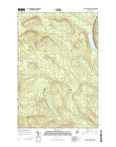 Little Machias Lake Maine Current topographic map, 1:24000 scale, 7.5 X 7.5 Minute, Year 2014