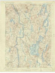Livermore Maine Historical topographic map, 1:62500 scale, 15 X 15 Minute, Year 1912