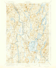 Livermore Maine Historical topographic map, 1:62500 scale, 15 X 15 Minute, Year 1912