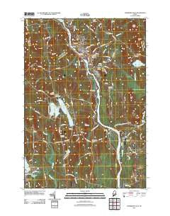 Livermore Falls Maine Historical topographic map, 1:24000 scale, 7.5 X 7.5 Minute, Year 2011