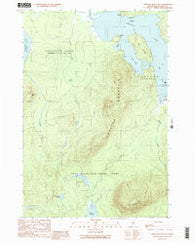 Lobster Mountain Maine Historical topographic map, 1:24000 scale, 7.5 X 7.5 Minute, Year 1989