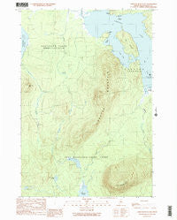 Lobster Mountain Maine Historical topographic map, 1:24000 scale, 7.5 X 7.5 Minute, Year 1989