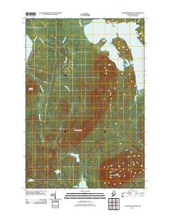 Lobster Mountain Maine Historical topographic map, 1:24000 scale, 7.5 X 7.5 Minute, Year 2011