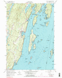 Long Island Maine Historical topographic map, 1:24000 scale, 7.5 X 7.5 Minute, Year 1955