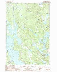 Long Lake Maine Historical topographic map, 1:24000 scale, 7.5 X 7.5 Minute, Year 1987