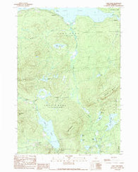 Long Pond Maine Historical topographic map, 1:24000 scale, 7.5 X 7.5 Minute, Year 1989