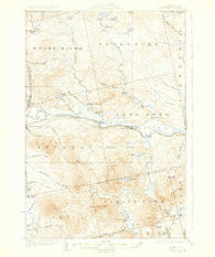 Long Pond Maine Historical topographic map, 1:62500 scale, 15 X 15 Minute, Year 1924