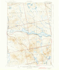 Long Pond Maine Historical topographic map, 1:62500 scale, 15 X 15 Minute, Year 1924