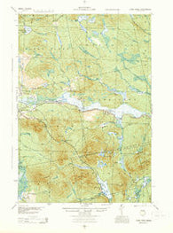 Long Pond Maine Historical topographic map, 1:62500 scale, 15 X 15 Minute, Year 1944