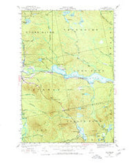 Long Pond Maine Historical topographic map, 1:62500 scale, 15 X 15 Minute, Year 1922