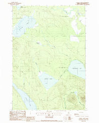 Longley Pond Maine Historical topographic map, 1:24000 scale, 7.5 X 7.5 Minute, Year 1988