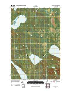 Longley Pond Maine Historical topographic map, 1:24000 scale, 7.5 X 7.5 Minute, Year 2011