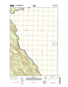 Loon Bay Maine Current topographic map, 1:24000 scale, 7.5 X 7.5 Minute, Year 2014