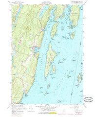 Louds Island Maine Historical topographic map, 1:24000 scale, 7.5 X 7.5 Minute, Year 1955