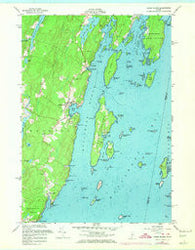 Louds Island Maine Historical topographic map, 1:24000 scale, 7.5 X 7.5 Minute, Year 1955