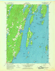 Louds Island Maine Historical topographic map, 1:24000 scale, 7.5 X 7.5 Minute, Year 1955