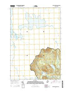 Louise Mountain Maine Current topographic map, 1:24000 scale, 7.5 X 7.5 Minute, Year 2014