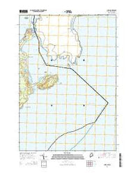 Lubec Maine Current topographic map, 1:24000 scale, 7.5 X 7.5 Minute, Year 2014