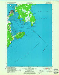 Lubec Maine Historical topographic map, 1:24000 scale, 7.5 X 7.5 Minute, Year 1949