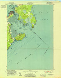 Lubec Maine Historical topographic map, 1:24000 scale, 7.5 X 7.5 Minute, Year 1952