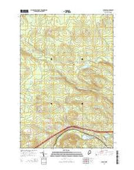 Ludlow Maine Current topographic map, 1:24000 scale, 7.5 X 7.5 Minute, Year 2014