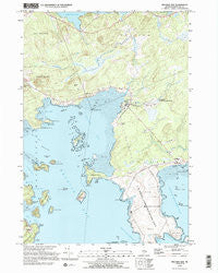 Machias Bay Maine Historical topographic map, 1:24000 scale, 7.5 X 7.5 Minute, Year 1993