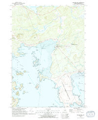 Machias Bay Maine Historical topographic map, 1:24000 scale, 7.5 X 7.5 Minute, Year 1993