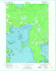 Machias Bay Maine Historical topographic map, 1:24000 scale, 7.5 X 7.5 Minute, Year 1949