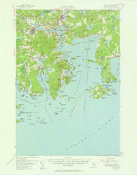 Machias Maine Historical topographic map, 1:62500 scale, 15 X 15 Minute, Year 1941