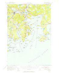 Machias Maine Historical topographic map, 1:62500 scale, 15 X 15 Minute, Year 1941