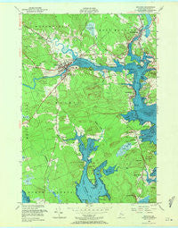 Machias Maine Historical topographic map, 1:24000 scale, 7.5 X 7.5 Minute, Year 1949